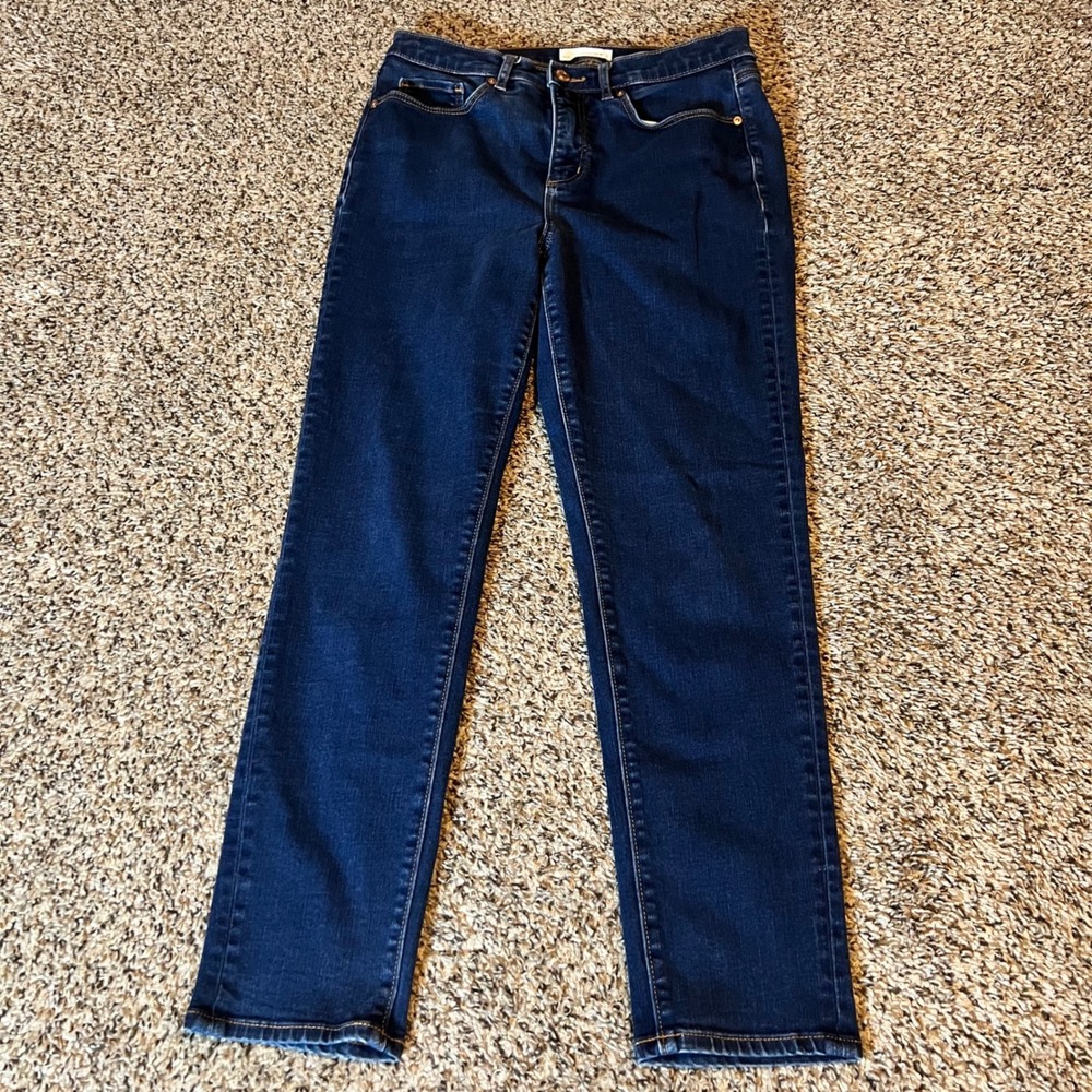 LOFT The Skinny Dark Wash Jeans Women's Size 28/8